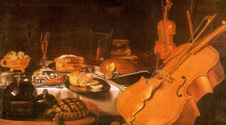 Pieter Claesz Still Life with Musical Instruments